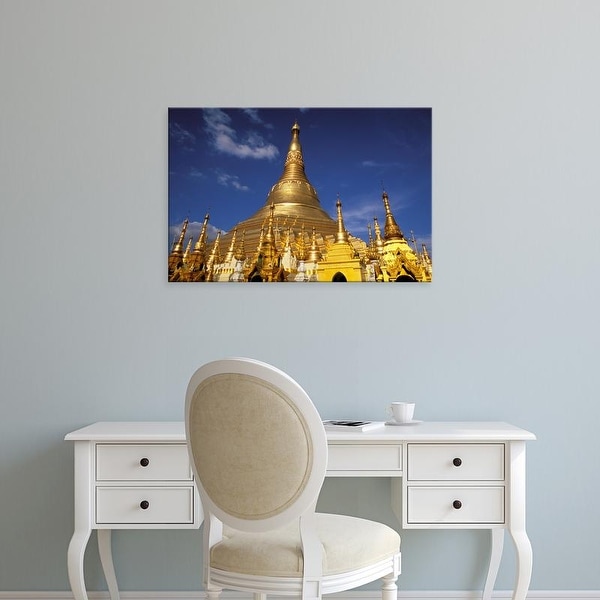 Easy Art Prints Inger Hogstrom's 'Golden Stupa Of Shwedagon Pagoda' Premium Canvas Art