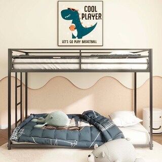 Twin over Twin Metal Bunk, Black