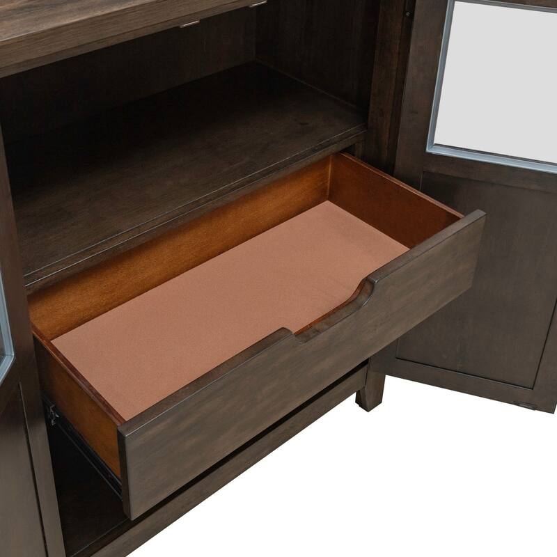 Midland Falls Rustic Brown Buffet 66 Inches