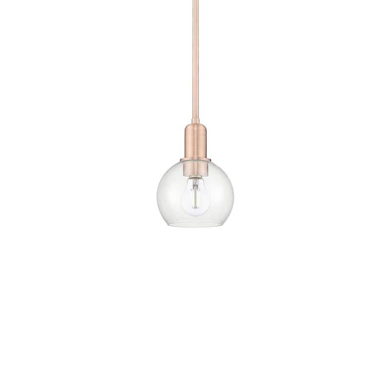 Innovations Lighting 716-1S-9-6 Athens Pendant Athens 6" Wide Mini - Antique Copper / Clear