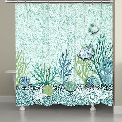 Laural Home Lagoon Shower Curtain 71x72