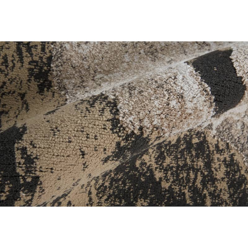 Grand Bazaar Kayden Machine Made Abstract Modern Area Rug