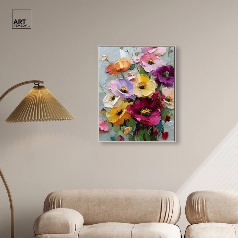 Floral Texture I Canvas by Art Remedy