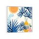 preview thumbnail 9 of 16, iCanvas "Moroccan Blues" by Modern Tropical Framed White - 12x12