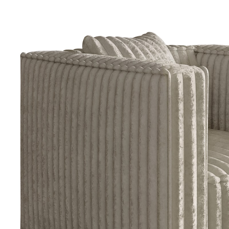 CraftPorch Mid Century Modern Upholstered Loveseat - N/A