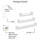 preview thumbnail 7 of 5, Wallniture Bambini Shelves for Wall Decor, Bookshelf for Wall, Chic Bathroom Wall Shelves, Kitchen Shelf Rack, Set of 3, White