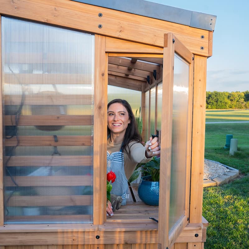 Backyard Discovery 9 x 6 Willow Greenhouse