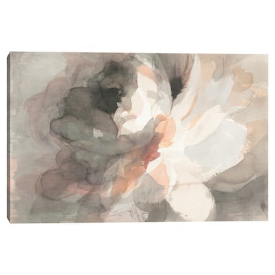 Abstract Peony Crop by Danhui Nai Canvas Art Print