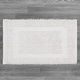 preview thumbnail 4 of 4, Sophie Border Ultra-plush Chenille Non-Slip Cotton Bath Mat