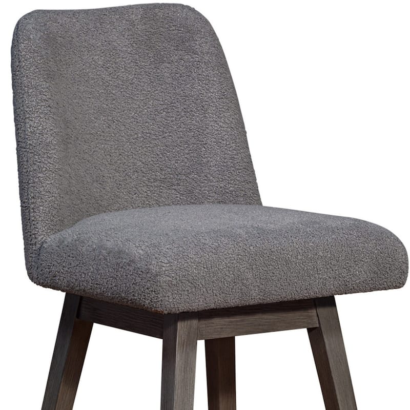 Full Back Swivel Counter Height Bar Stool with Armrest and Foam Cushion Seat Wood Frame for Kitchen