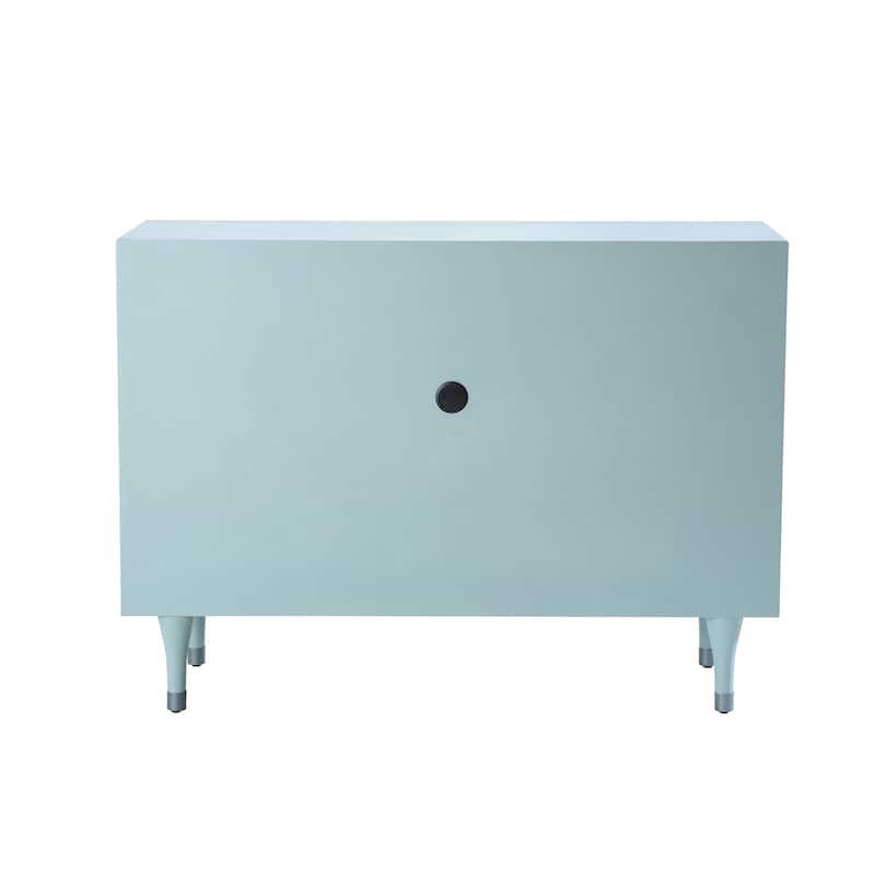 StyleCraft Modern Geo 3-Door Cabinet - Skye Blue