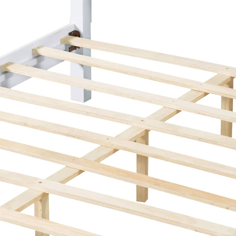 Christopher Knight Home - Modern Wooden Bed Frame with Headboard and Footboard