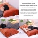 preview thumbnail 72 of 182, WOWMAX Large Reading Wedge Headboard Pillow for Bed Rest Back Support