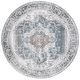 preview thumbnail 32 of 37, SAFAVIEH Baltimore Olimpia Machine Washable Shabby Chic Vintage Oriental Rug 6'7" Round - Light Grey/Blue - Round
