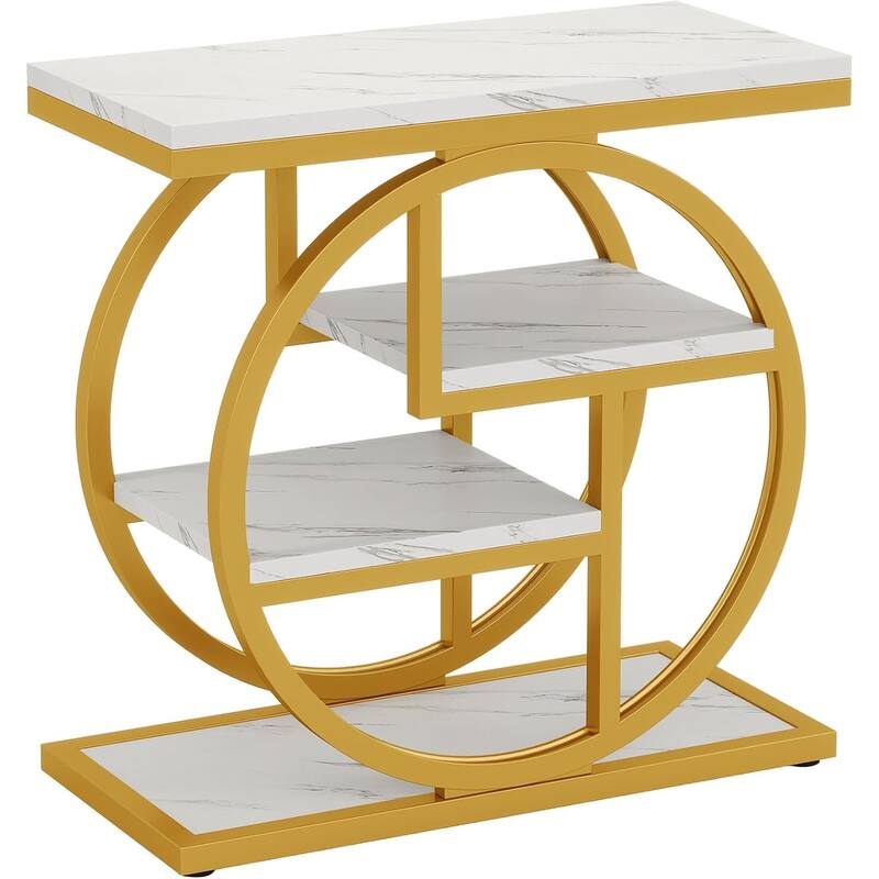 4-tier Narrow Side End Table for Living Room Bedroom