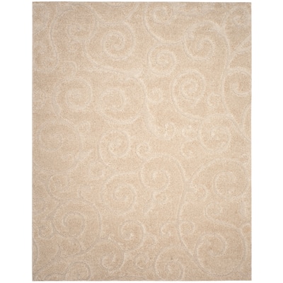 SAFAVIEH Florida Shag Gertrudis / Beige Rug