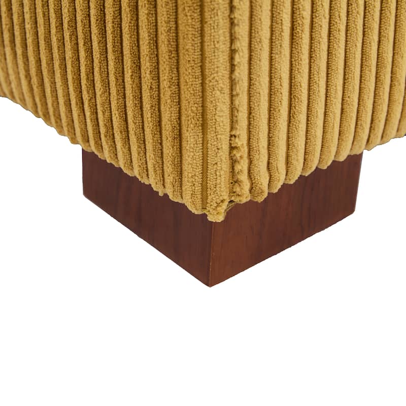 Modern Corduroy L-Shaped Sofa Chaise Lounge Couch