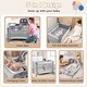 preview thumbnail 10 of 8, Babyjoy 5 in 1 Portable Baby Playard Nursery Center with Cradle & - See Details