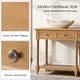 preview thumbnail 26 of 26, HUALAL HOME Dennis Farmhouse Modern 2-Drawers Wood Console Table with Solid Wood Legs