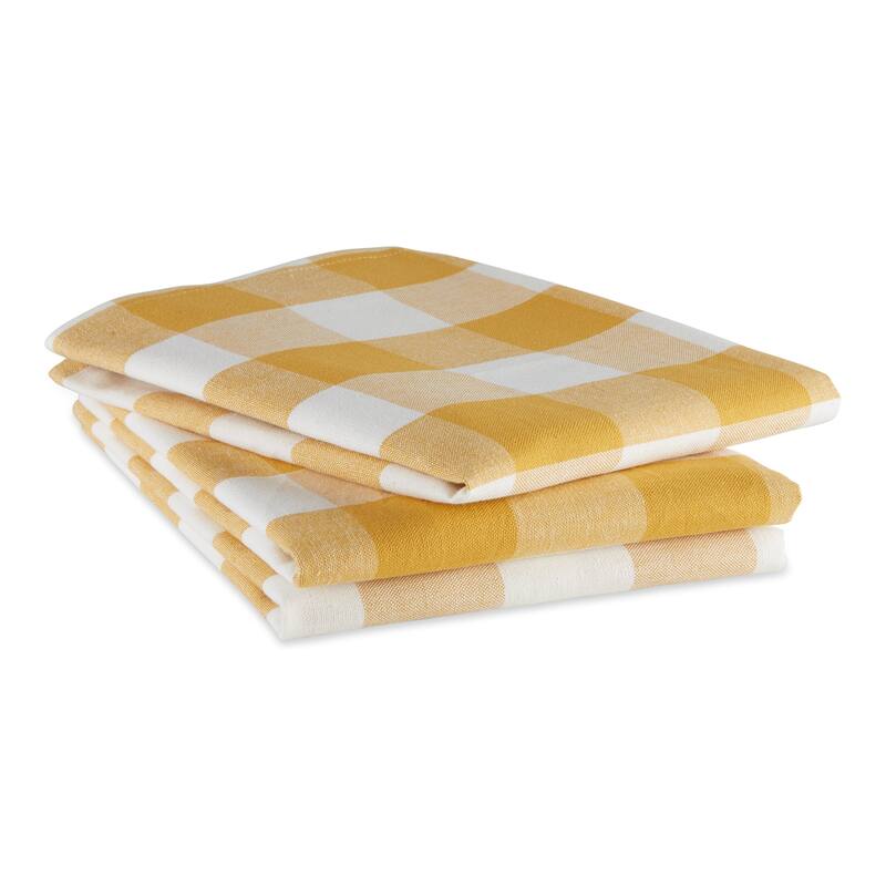 DII Vintage Red Buffalo Check Dishtowel (Set of 3)