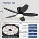 preview thumbnail 8 of 10, 36/42/48 Inches Flush Mount Ceiling Fan for Small Room,Living Room,Bedroom,Patio