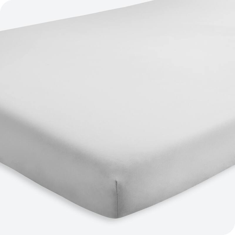 Bare Home Solid Ultra-Soft Crib Fitted Sheet