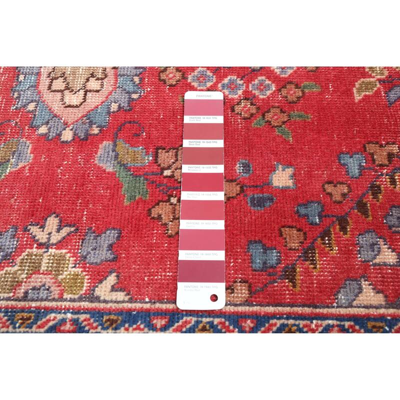 ECARPETGALLERY Hand-knotted Antalya Vintage Red Wool Rug - 7'10 x 11'0
