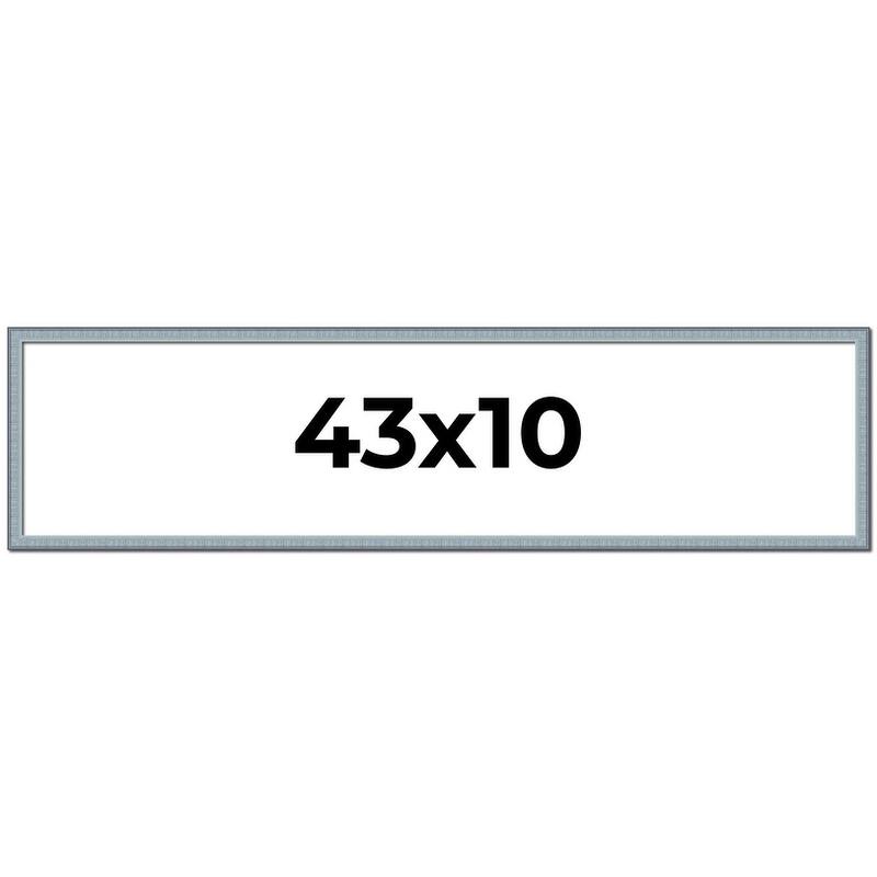 43x10 Frame Rustic Sky Blue Solid Wood Picture Frame | 0.75 Inch