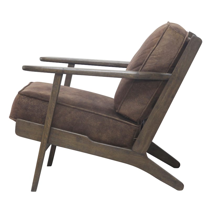 NPD Furniture Albert Solid Wood Frame Accent Chair