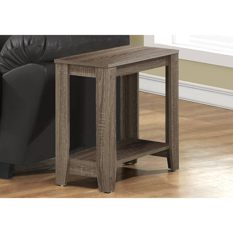 22 Inch End Table with Shelf for Living Room Bedroom or Entryway - 23.75” x 11.75” x 22”