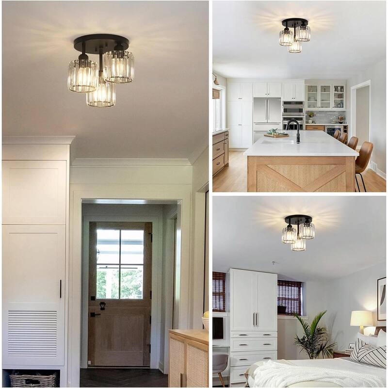 Gorgeous Crystal Ceiling Light Fixture - Elegant Design, Wide Application