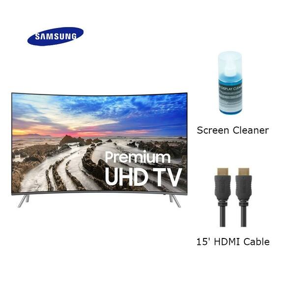 Shop Samsung 65 Inch Class Mu8500 Curved 4k Uhd Tv With Cable Cleaner Mu8500 Curved 4k Uhd Tv Overstock 26478335