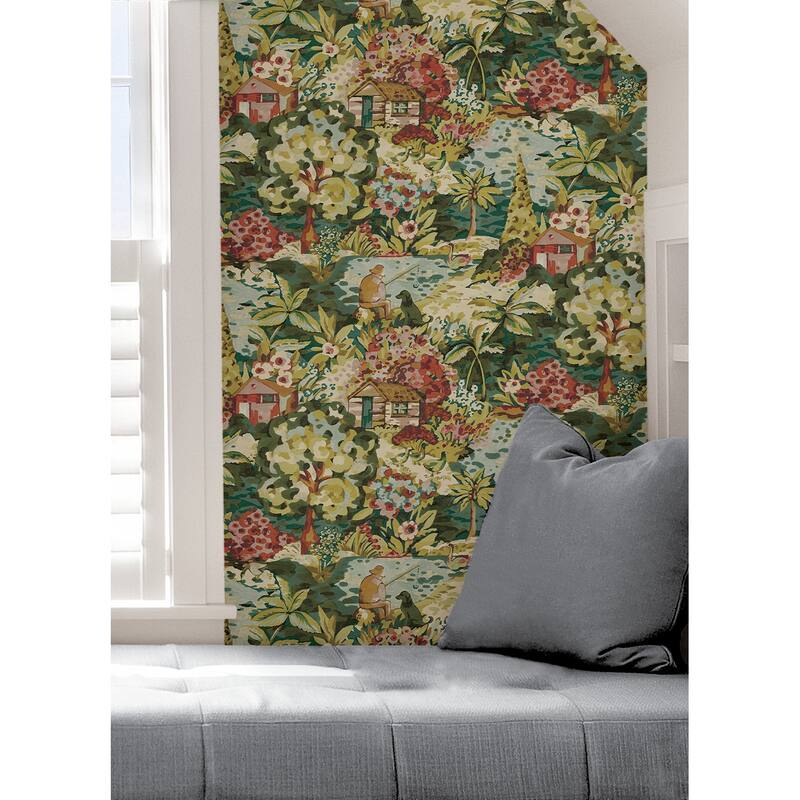 Caroline et Bettina Spice le Forestier Peel & Stick Wallpaper