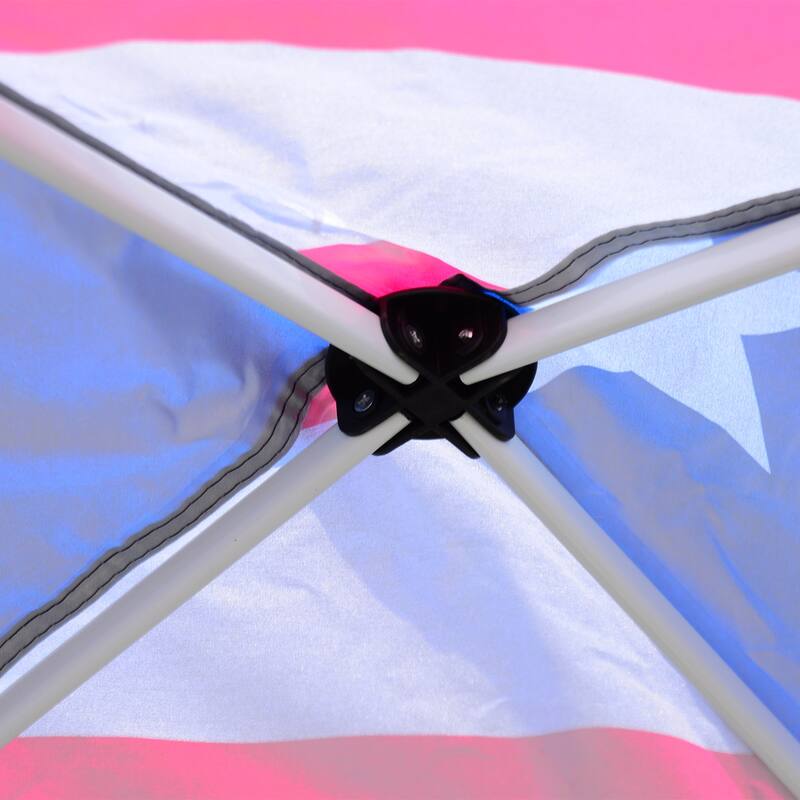 Adjustable Slant Leg Pop-Up Canopy Tent with Carry Bag, Instant Sun Shelter for Outdoor Events