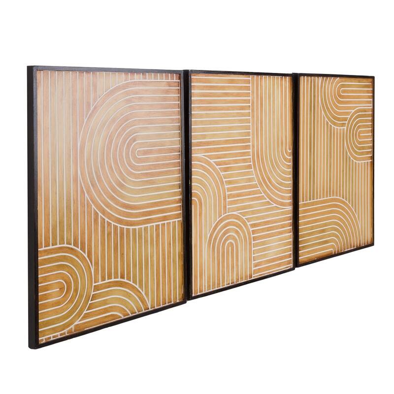 Elodie Modern Contemporary Wood Wall Panels - 31.5"H x 23.5"W x 1.25"D