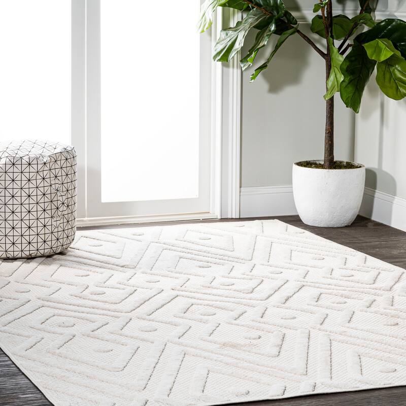 JONATHAN Y Salines Moroccan Diamond Indoor/Outdoor Area Rug