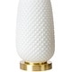 preview thumbnail 8 of 11, Edger Painted Glass Textured Table Lamp - 26"H x 14"W x 14"D