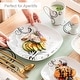 preview thumbnail 45 of 65, VEWEET 20-Piece White Porcelain Dinnerware Set (Service for 4)