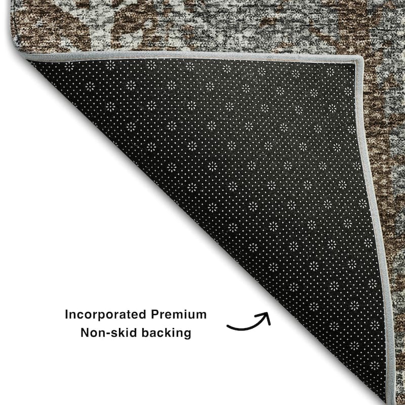 Premium Washable Super Soft Boho Tracks Mayfield Rug