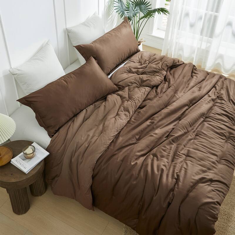 Cold Pandas Knitting - Coma Inducer® Oversized Comforter Set - Rose Quartz - King - Dark Terrain