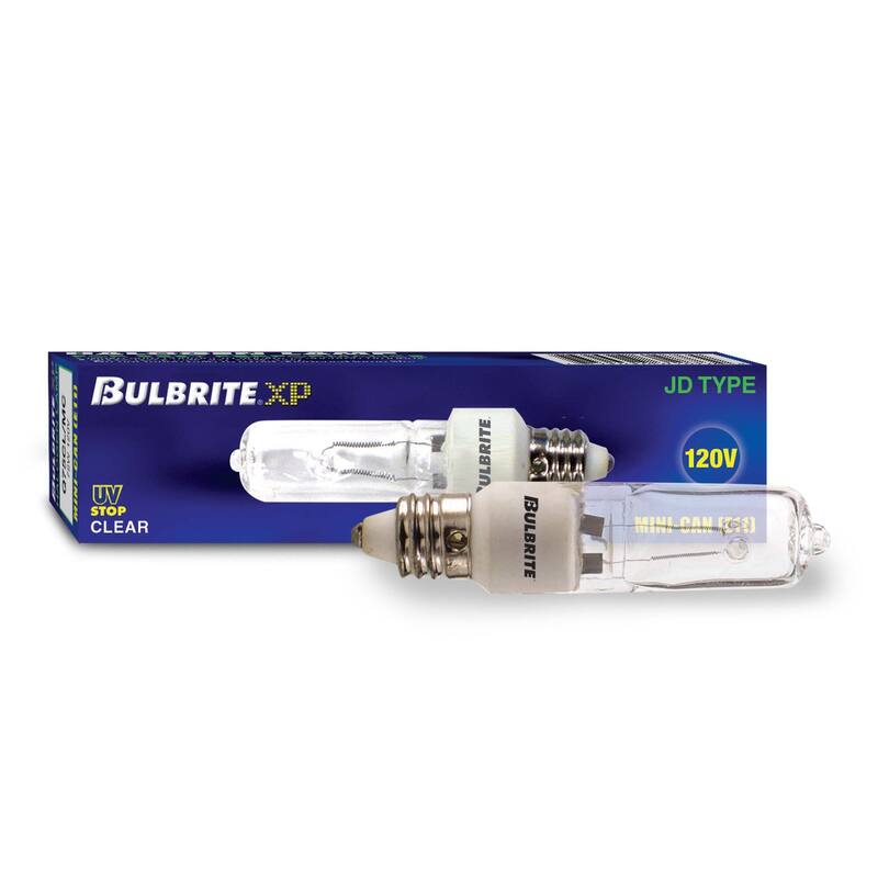 Bulbrite Pack of (5) Dimmable Clear T4 Mini-Candelabra (E11) Halogen Mini