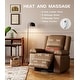 preview thumbnail 14 of 37, Leather Power Lift Recliner with Heat & Massage Tan