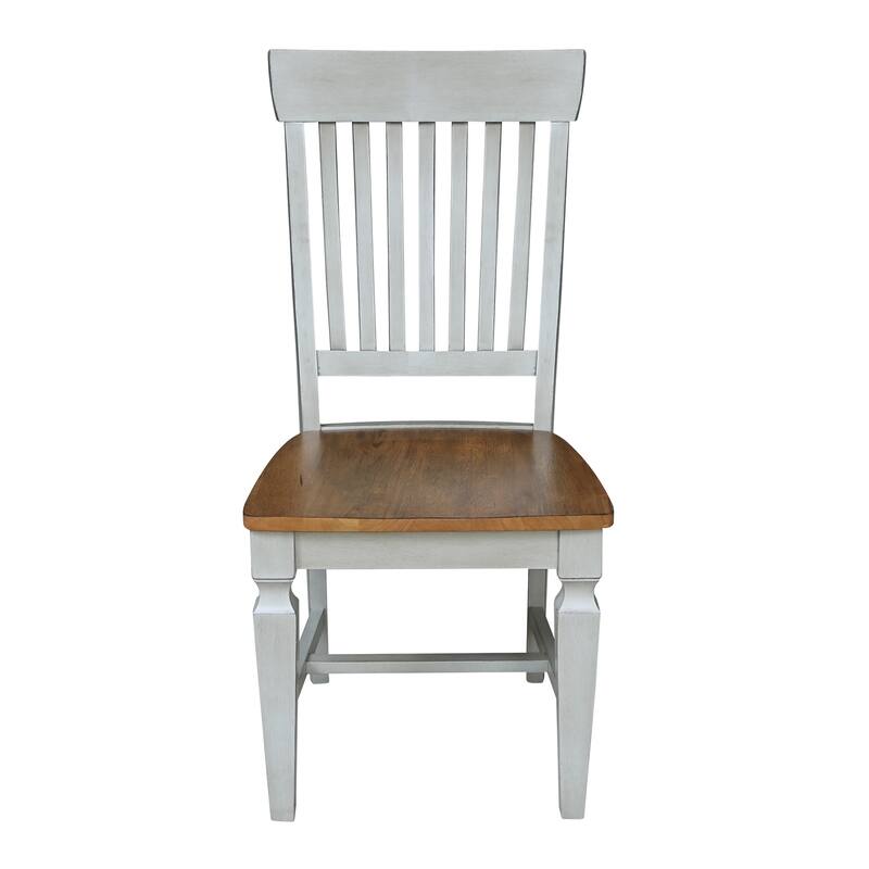 Solid Wood Vista Slat Back Dining Chairs - Set of Two
