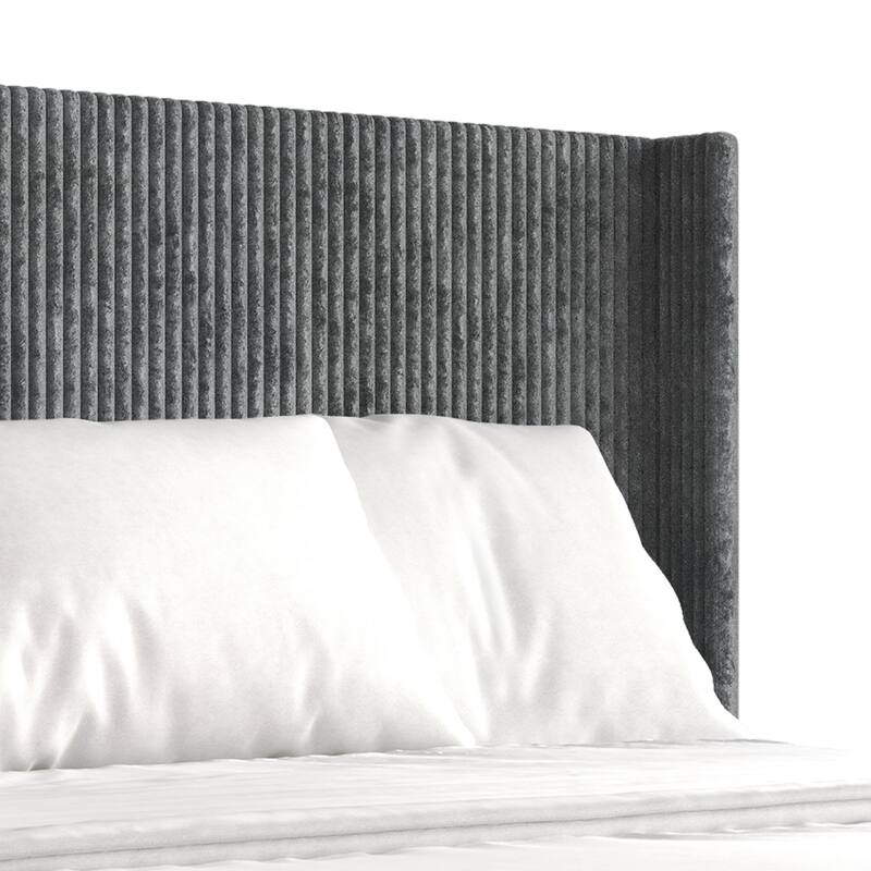 CraftPorch Luxury Wingback Platform Lift Up Storage Bed