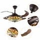 preview thumbnail 4 of 8, 42 Inches Tiffany Style Ceiling Fan with Remote - 42 Inches