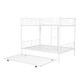 preview thumbnail 38 of 95, Metal Bunk Bed with Trundle Ladder High Guardrail Heavy-Duty Steel Loft Bed Frame with Safety Rail Able to Split