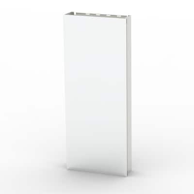 15" x 36" Rectangular Aluminum Surface Mount Medicine Cabinet with Mirror and Shelves - 15" x 36"