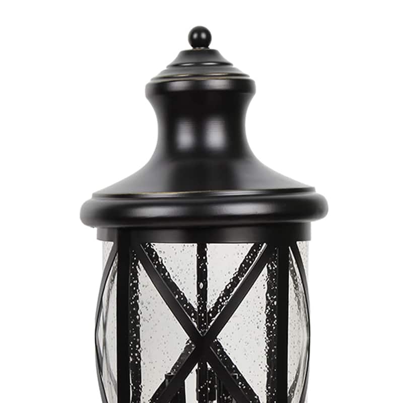 Lidia 3-Light Lantern Head - Black