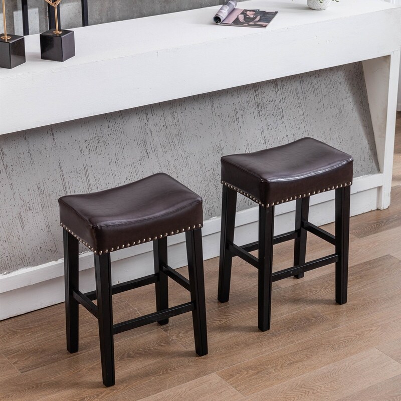 Leather farmhouse on sale bar stools