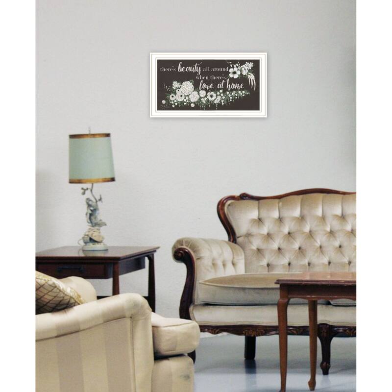 TrendyDecor4U Contemporary "Love At Home" Framed Print Wall Art